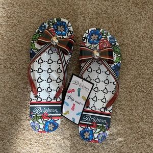Brighton Entice Multi Flip Flops- NWT- 8m